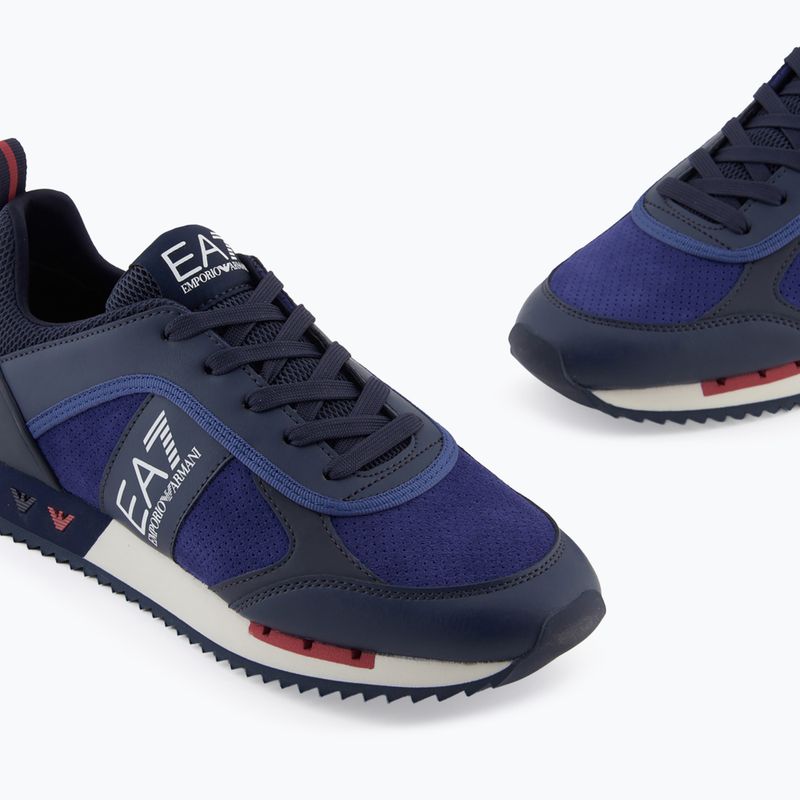 EA7 Emporio Armani Nero & Bianco Scarpe scamosciate sky captain / deep cobal / mineral 6