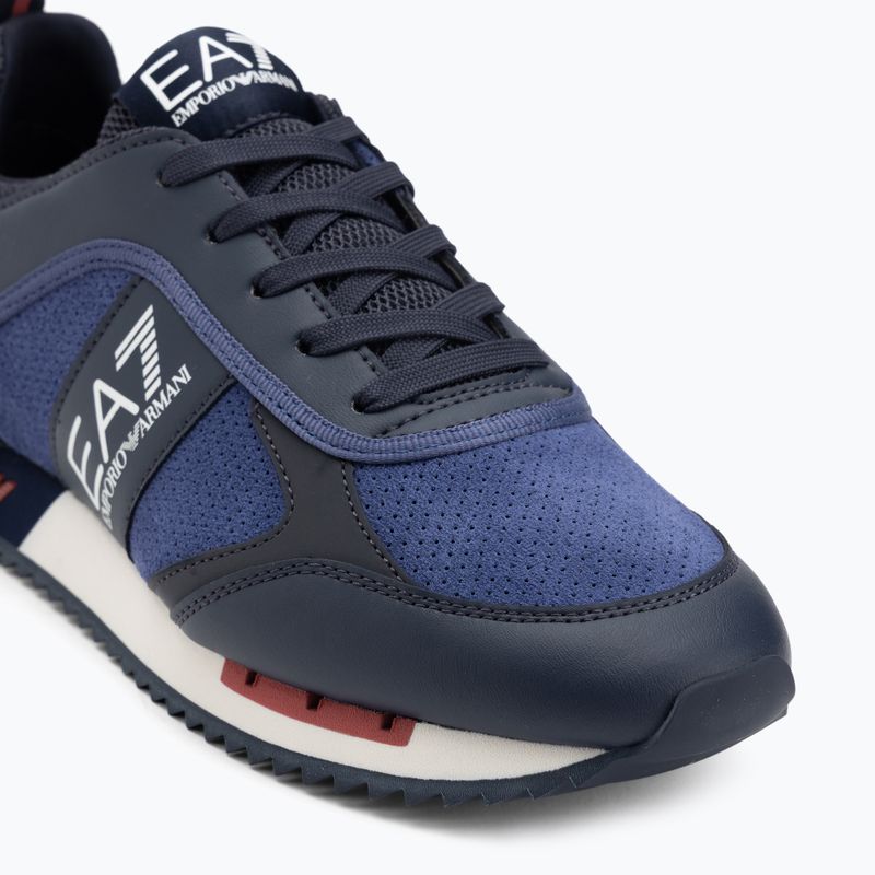 EA7 Emporio Armani Nero & Bianco Scarpe scamosciate sky captain / deep cobal / mineral 7