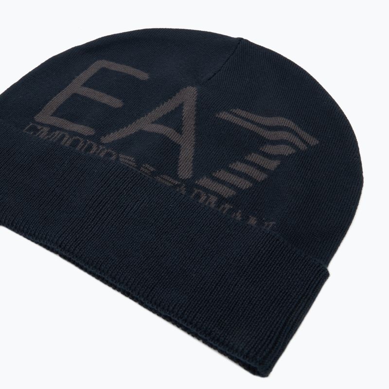 EA7 Emporio Armani Mountain Visibility Beanie asfalto / nero berretto invernale 3
