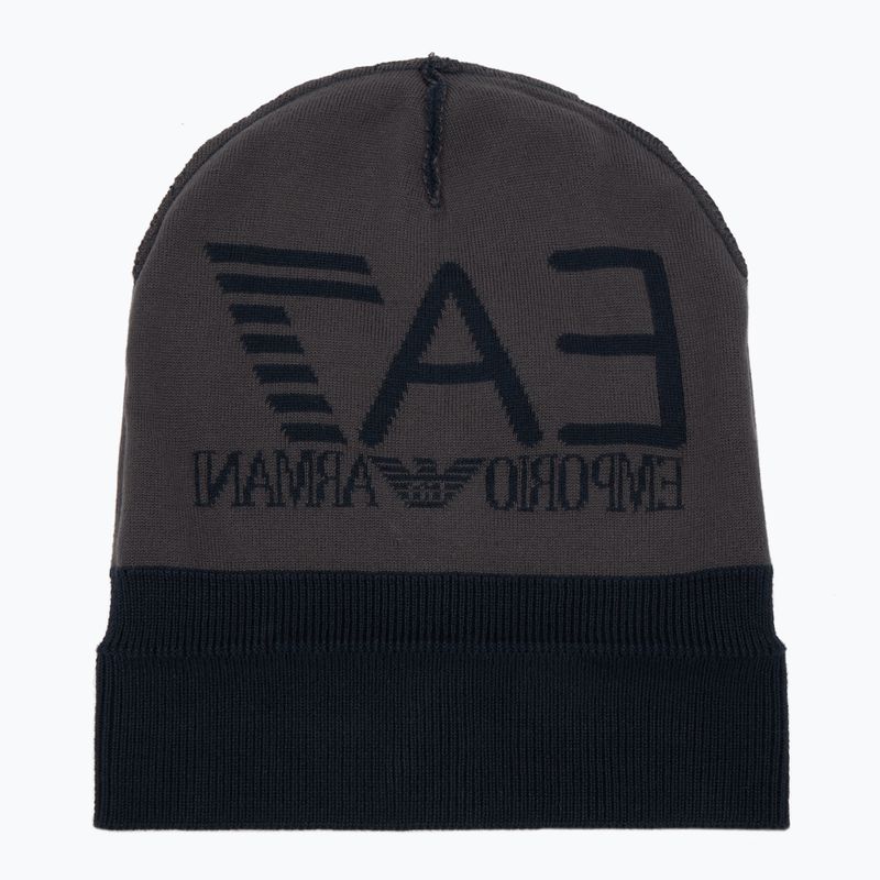 EA7 Emporio Armani Mountain Visibility Beanie asfalto / nero berretto invernale 4