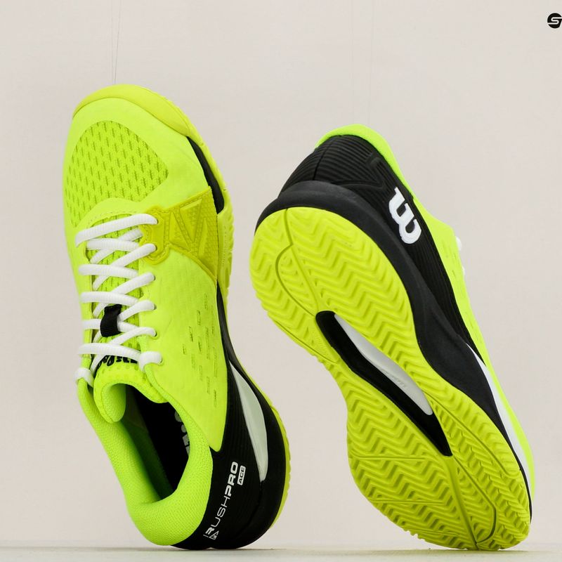 Scarpe da tennis Wilson Rush Pro Ace Safety Jr bambino nero e giallo WRS331140 18