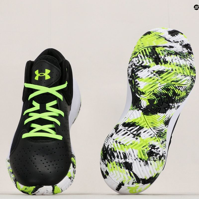 Under Armour Jet '21 scarpe da basket uomo nero/bianco/lime surge 11