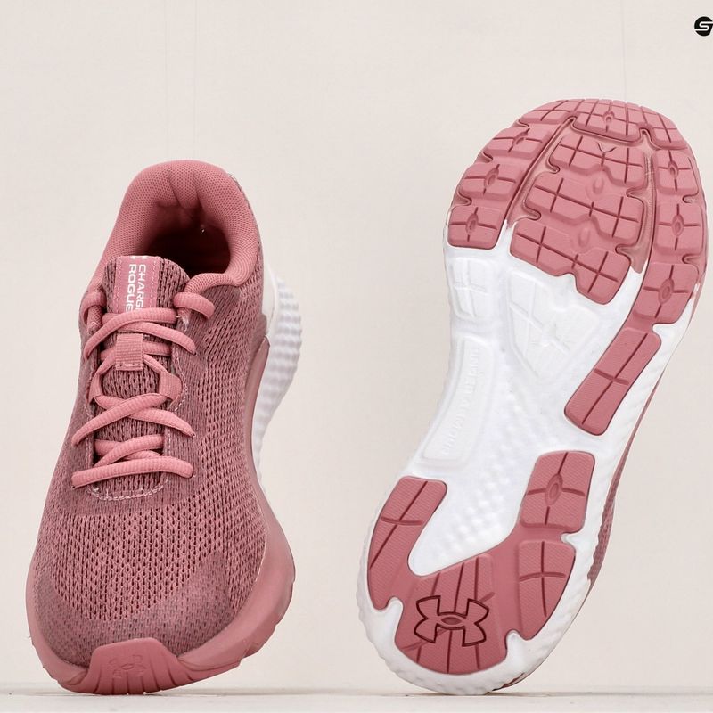 Under Armour scarpe da corsa donna W Charged Rogue 3 Knit rosa elisir/bianco/argento metallico 17