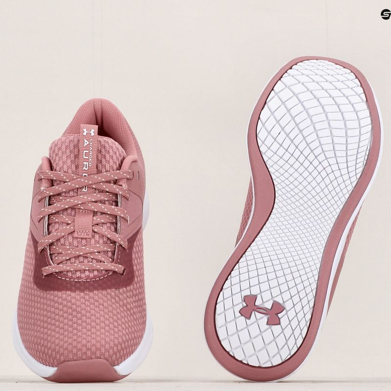 Scarpe da ginnastica da donna Under Armour W Charged Aurora 2 elisir rosa/elisir rosa/argento metallico 13