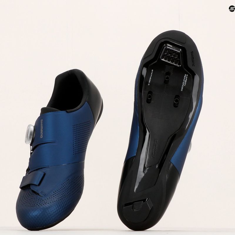 Scarpe da strada Shimano da uomo SH-RC502 blu 14