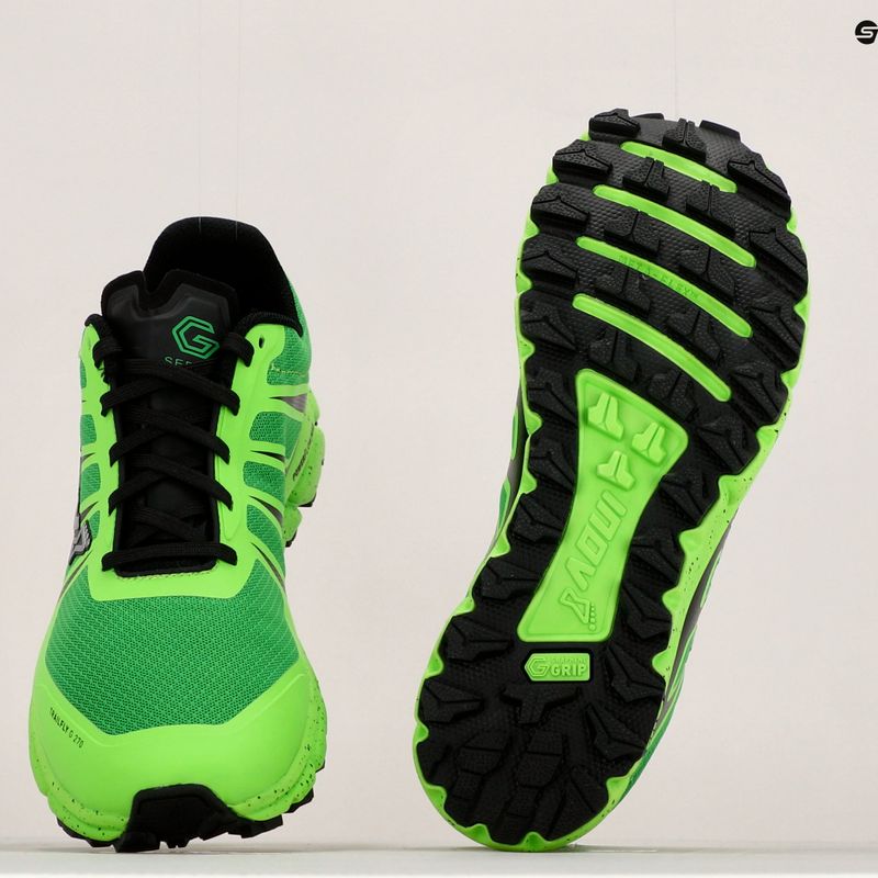 Scarpe da corsa da uomo Inov-8 Trailfly G 270 V2 verde/nero 18