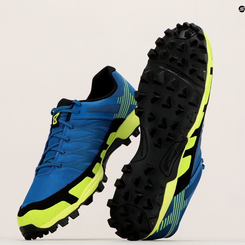 Scarpe da corsa da uomo Inov-8 Mudclaw 300 blu/giallo 19