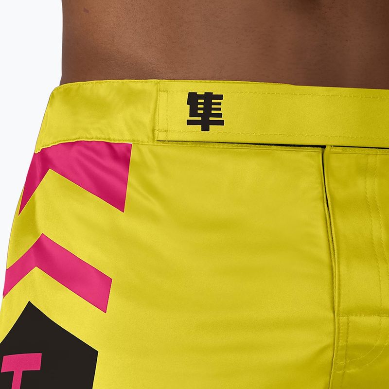 Pantaloncini da allenamento Hayabusa Icon Fight giallo/blu 5