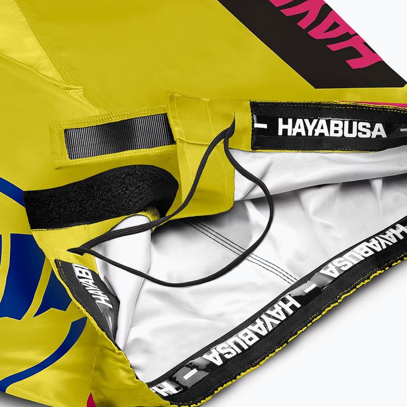 Pantaloncini da allenamento Hayabusa Icon Fight giallo/blu 6