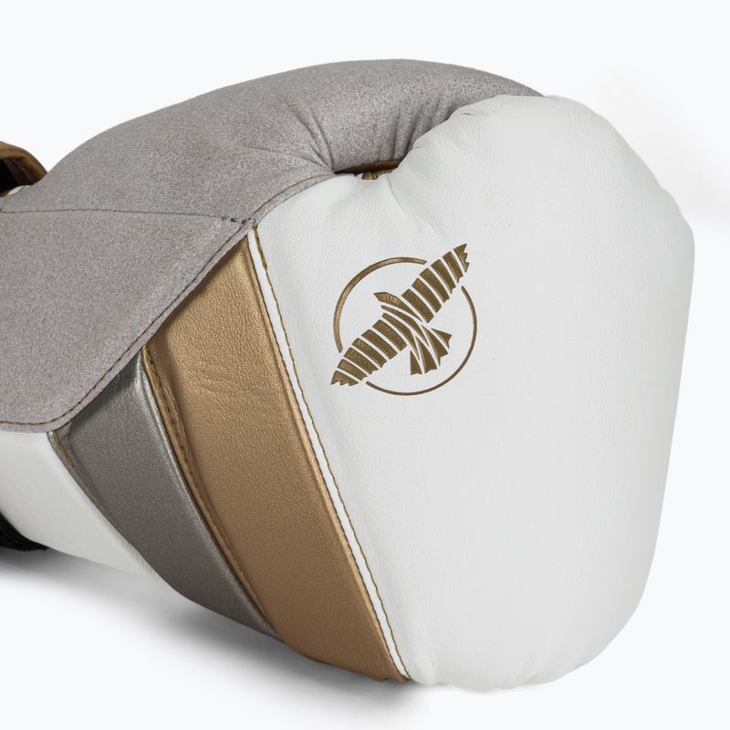 Guantoni da boxe Hayabusa T3 bianco/oro 5