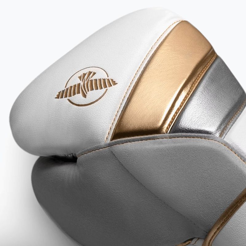 Guantoni da boxe Hayabusa T3 bianco/oro 5
