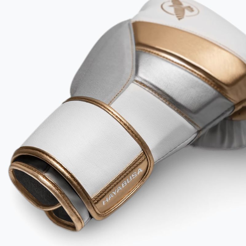Guantoni da boxe Hayabusa T3 bianco/oro 6