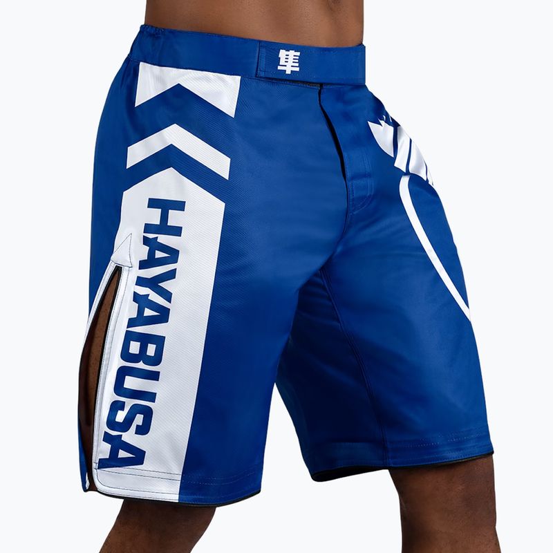 Pantaloncini da allenamento Hayabusa Icon Fight blu/bianco 2