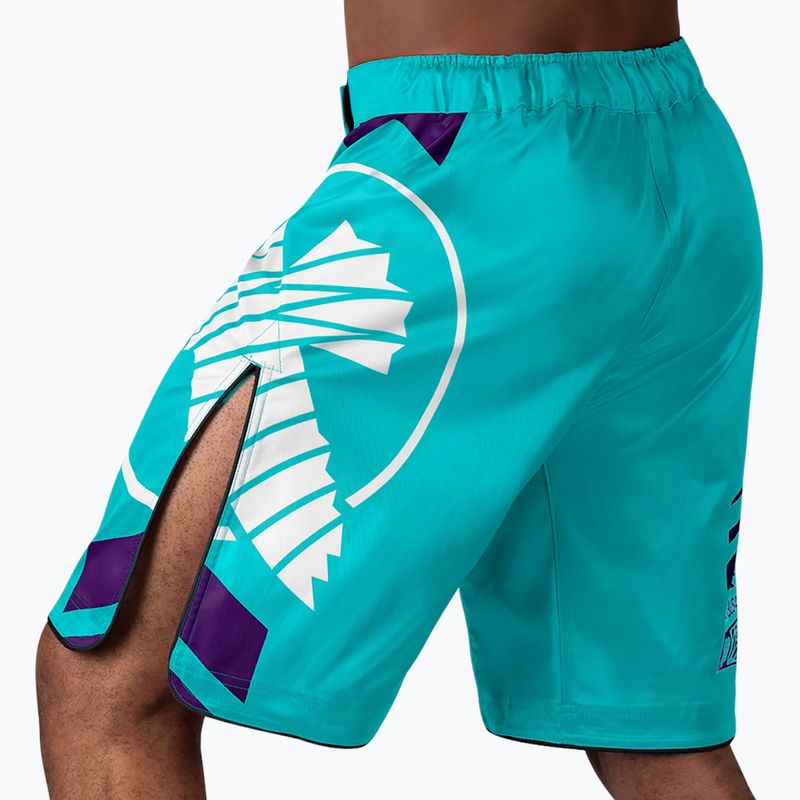 Pantaloncini da allenamento Hayabusa Icon Fight verde/bianco 3