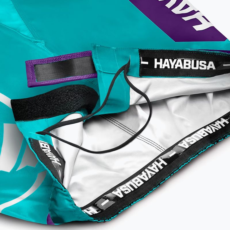 Pantaloncini da allenamento Hayabusa Icon Fight verde/bianco 6
