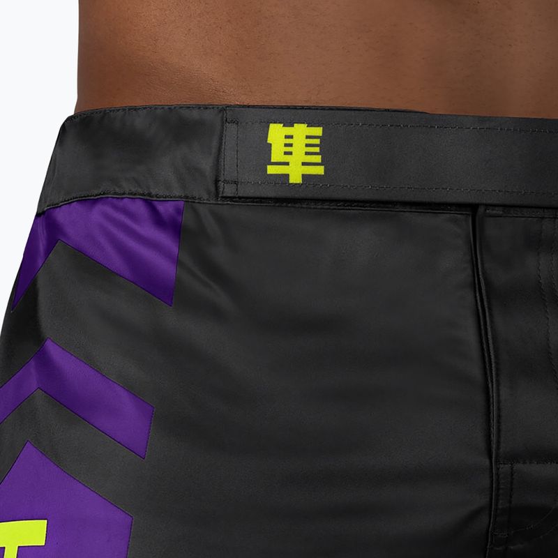 Pantaloncini da allenamento Hayabusa Icon Fight nero/giallo 5