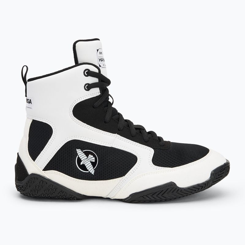 Hayabusa Pro Boxing scarpe da boxe uomo bianco nero 2