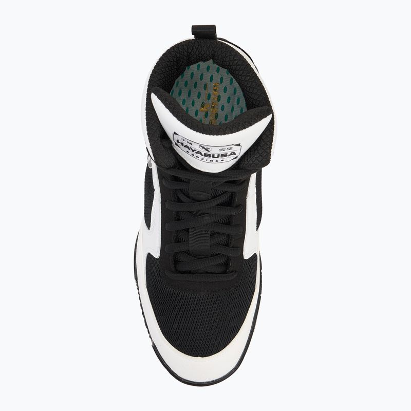 Hayabusa Pro Boxing scarpe da boxe uomo bianco nero 5