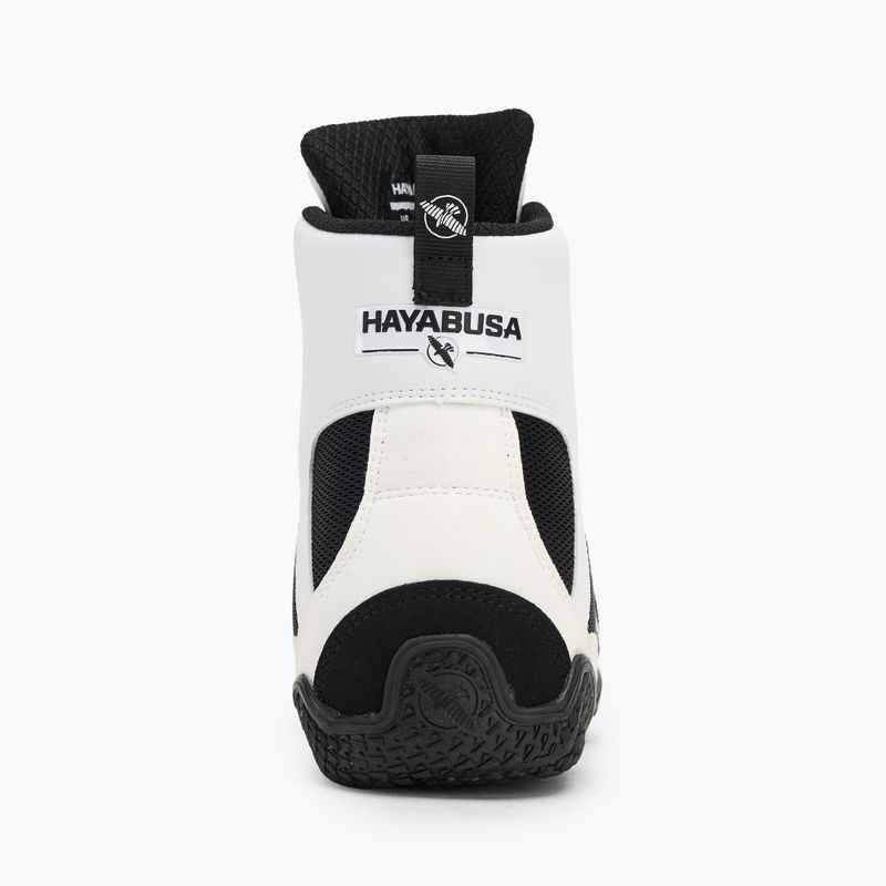 Hayabusa Pro Boxing scarpe da boxe uomo bianco nero 6