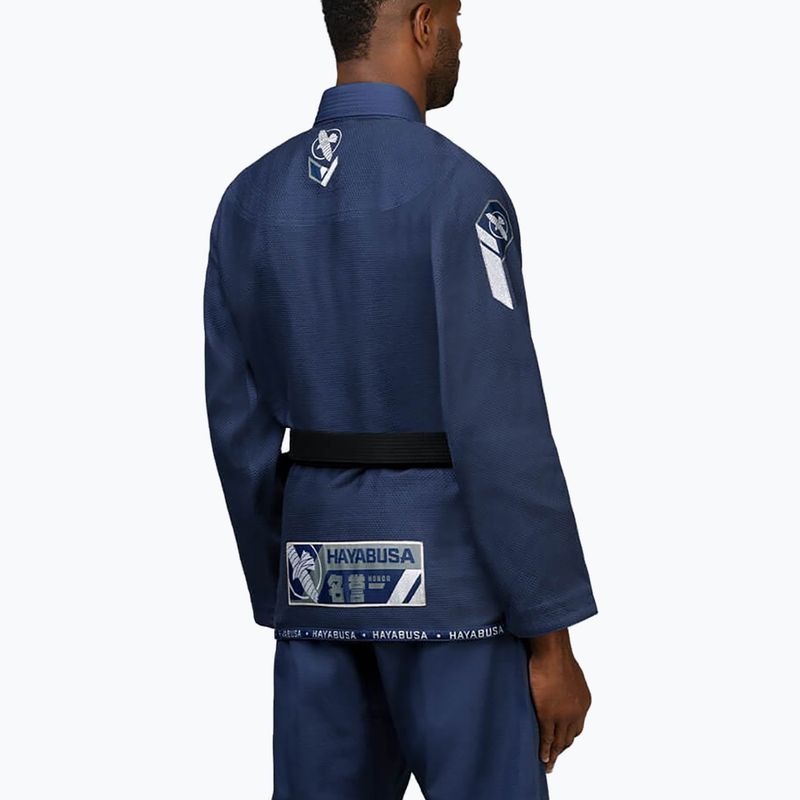 GI per il jiu-jitsu brasiliano Hayabusa Ascend Lightweight navy 4