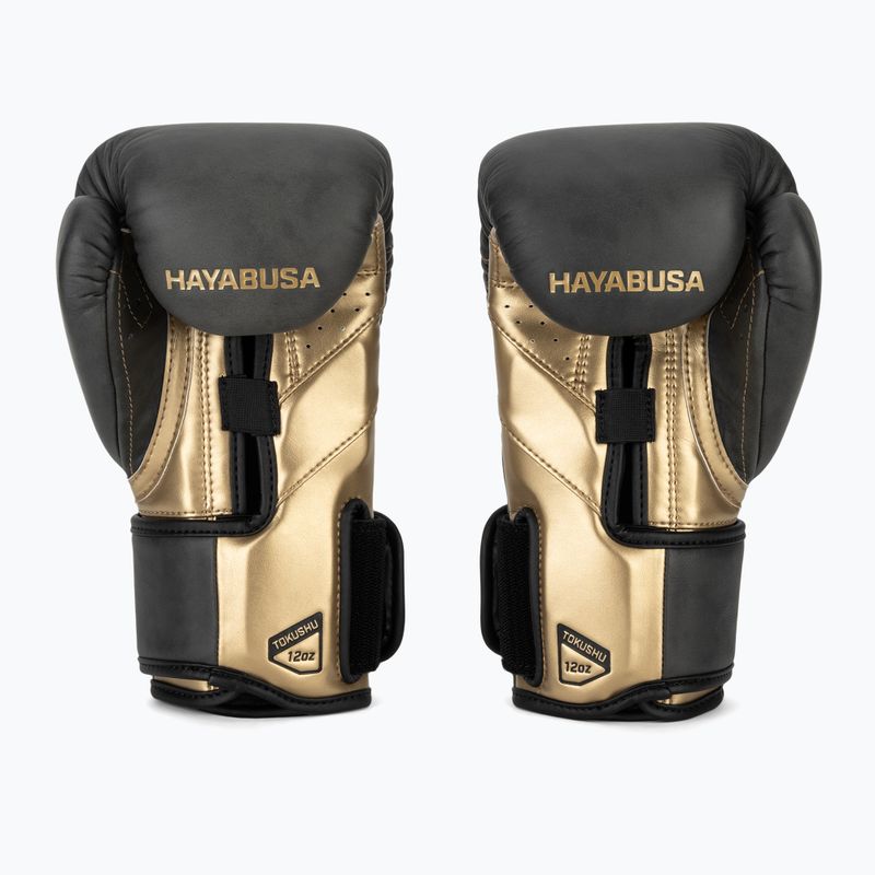Guantoni da boxe Hayabusa T3 LX Vintage nero/oro 3