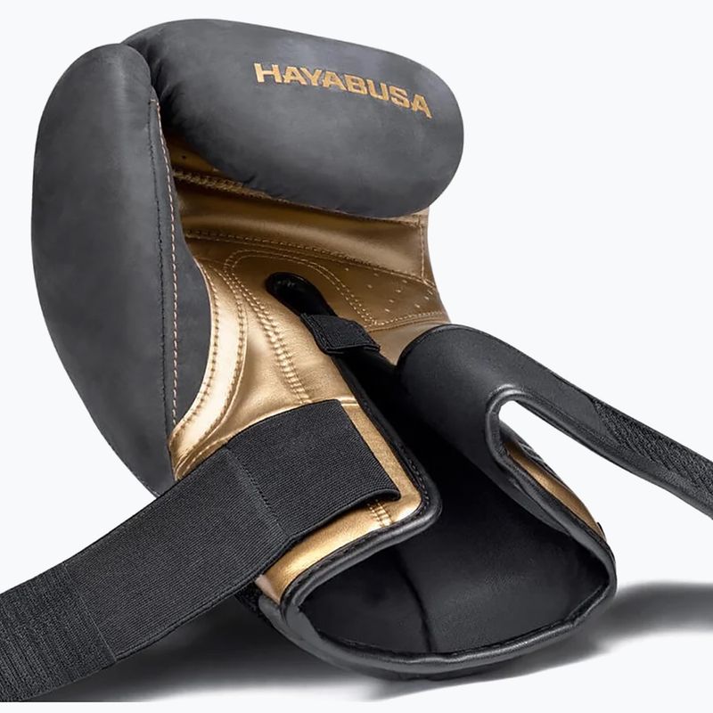 Guantoni da boxe Hayabusa T3 LX Vintage nero/oro 3