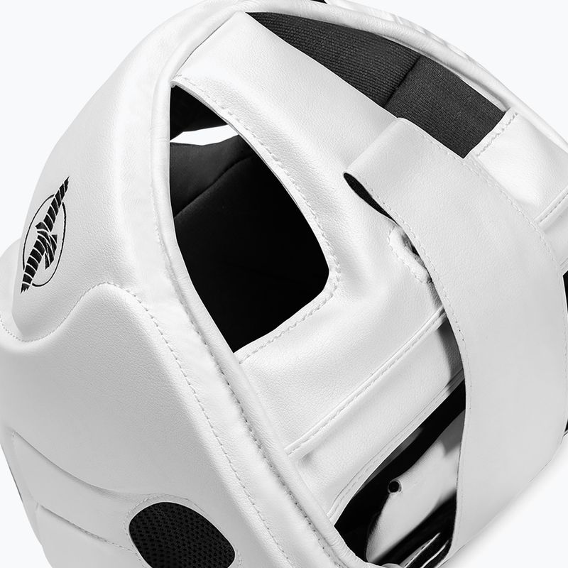 Casco da boxe Hayabusa T3 Headgear bianco/nero 4