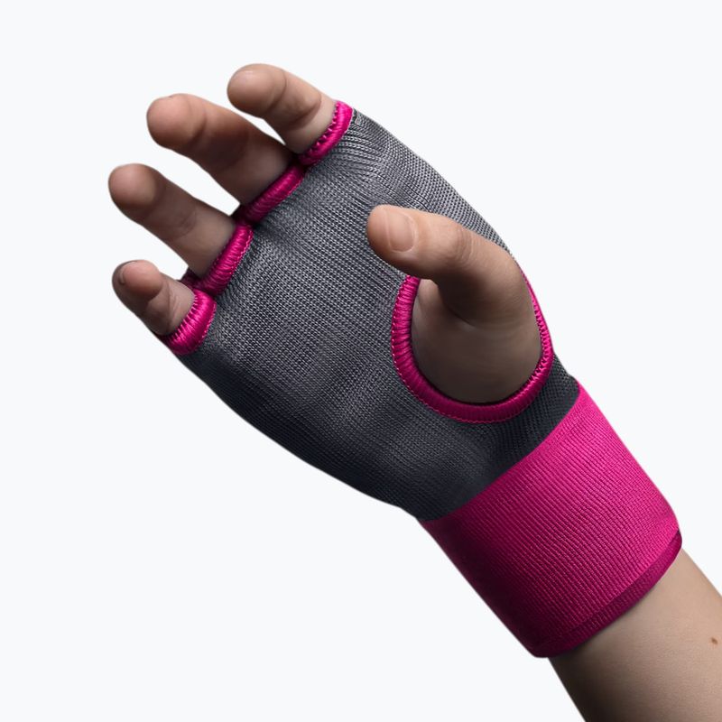 Hayabusa Quick Gel Hand Wraps guanti interni grigio/rosa 3