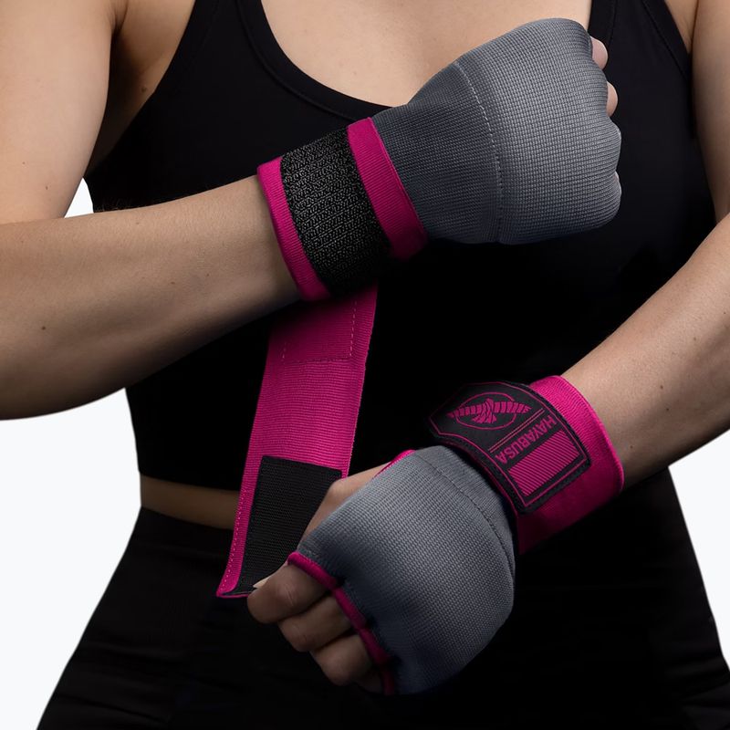 Hayabusa Quick Gel Hand Wraps guanti interni grigio/rosa 6