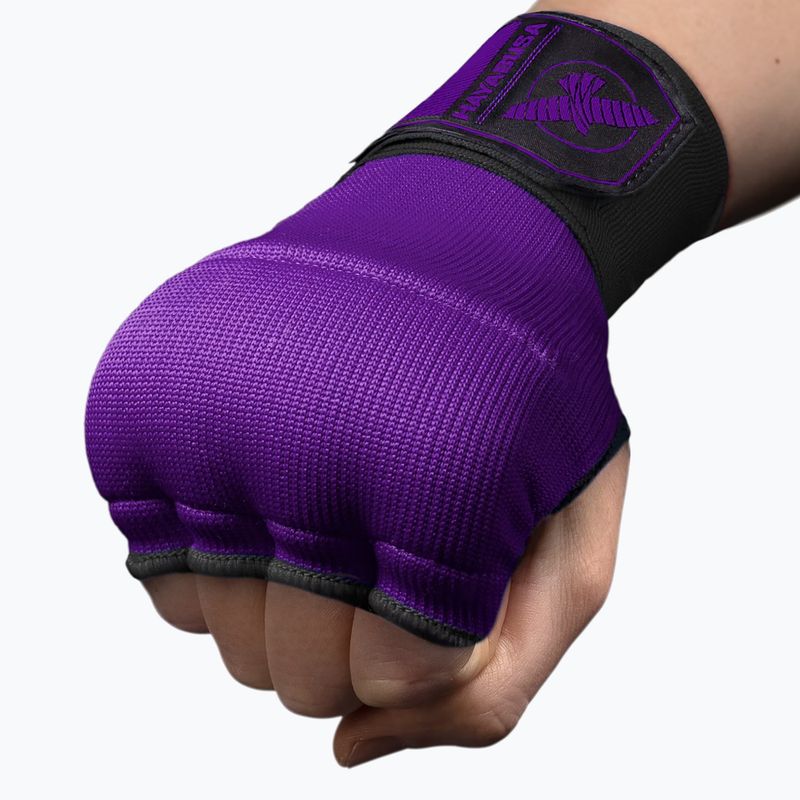 Hayabusa Quick Gel Hand Wraps guanti interni viola/nero 2