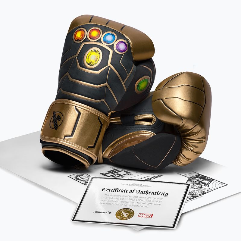 Guantoni da boxe Hayabusa Marvel Thanos oro/nero 6