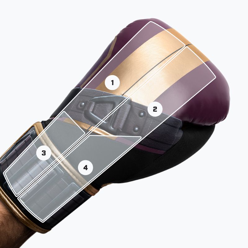 Guantoni da boxe Hayabusa Marvel's Batroc viola/oro 8