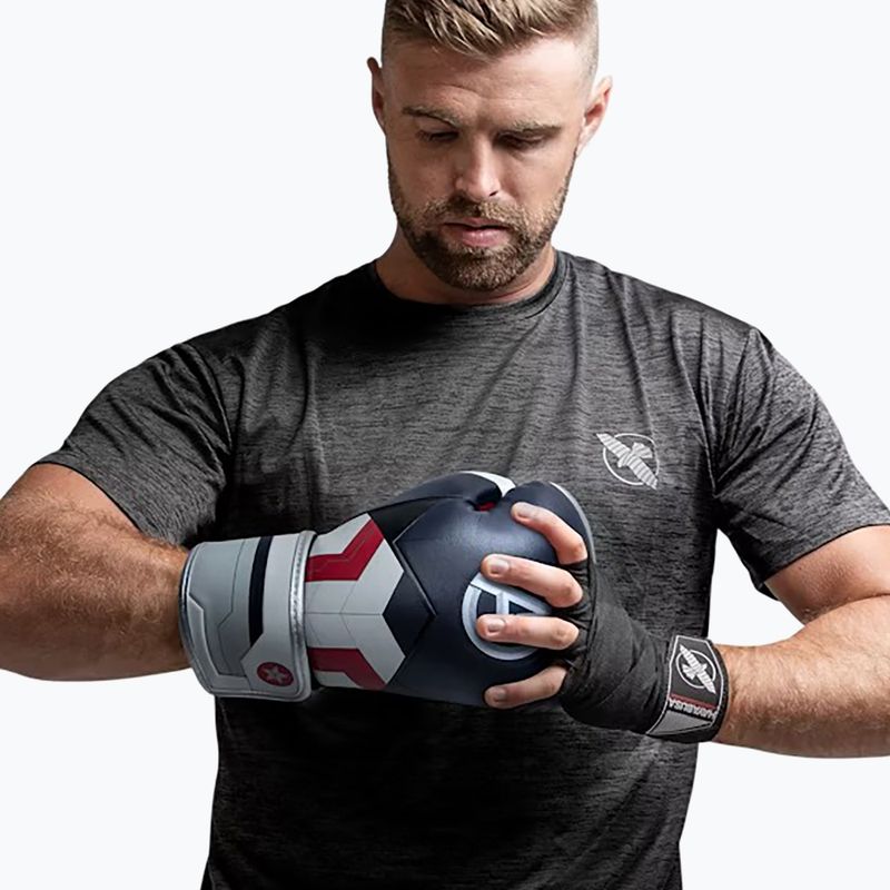 Guanti da boxe Hayabusa Marvel Captain America argento/blu 3