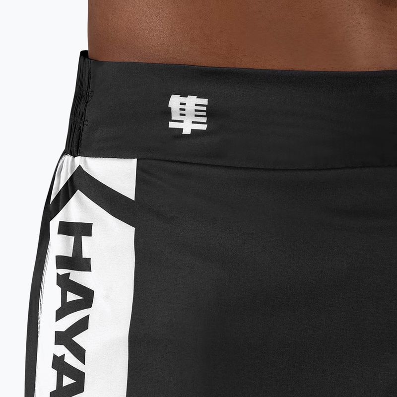 Pantaloncini da allenamento Hayabusa Icon Kickboxing da uomo, nero 5