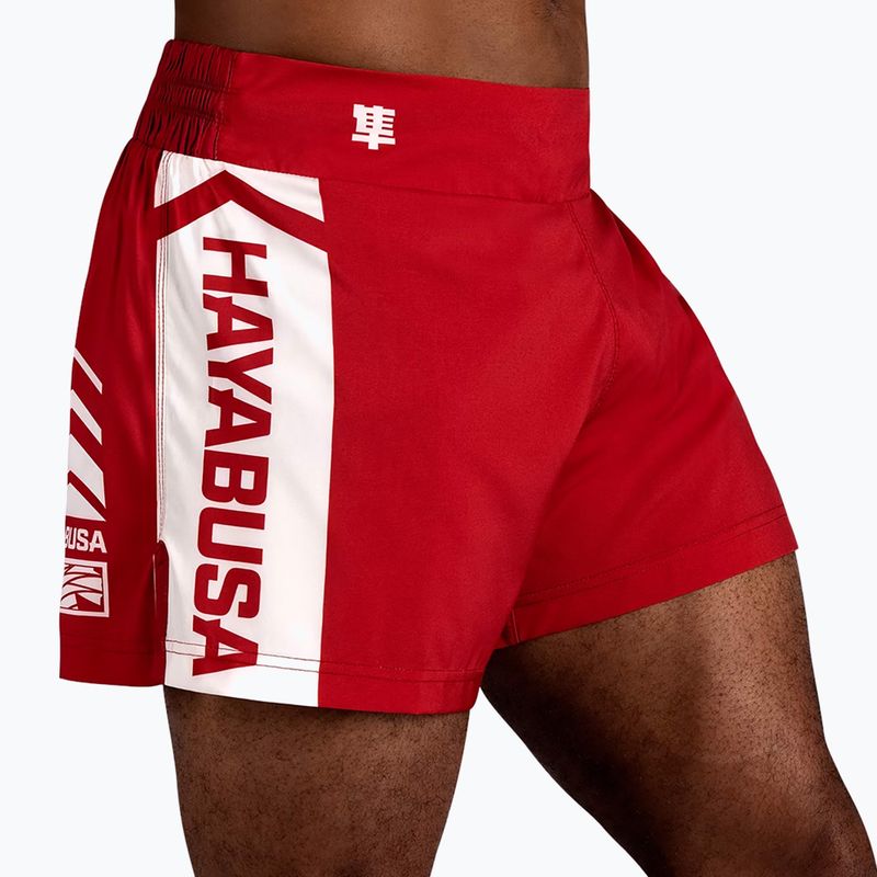 Pantaloncini da allenamento Hayabusa Icon da uomo Kickboxing rosso 4