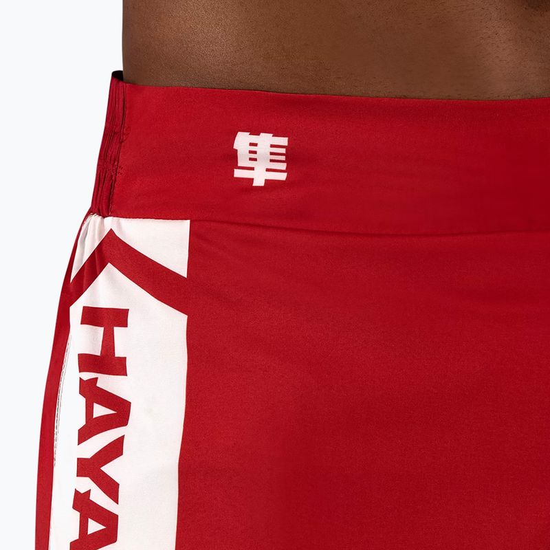 Pantaloncini da allenamento Hayabusa Icon da uomo Kickboxing rosso 6