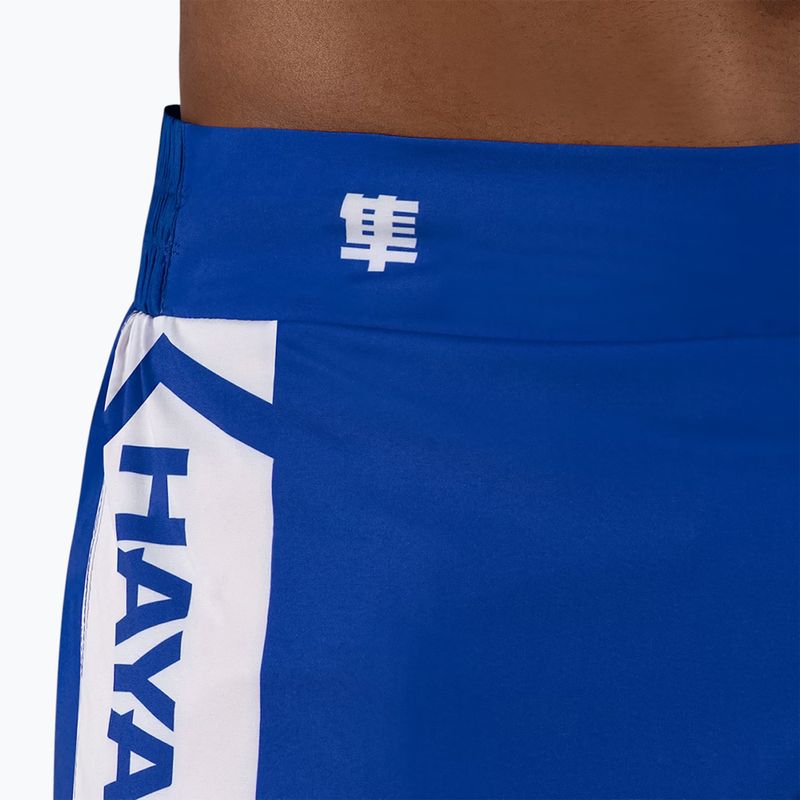 Pantaloncini da allenamento Hayabusa Icon Kickboxing da uomo blu/bianco 6
