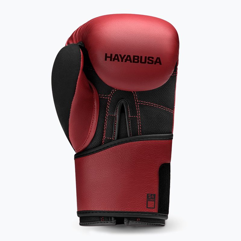 Guanti da boxe Hayabusa S4 in pelle rossa 3