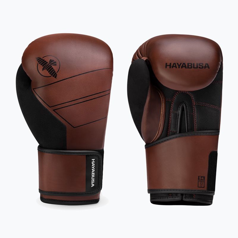 Guanti da boxe Hayabusa S4 in pelle marrone