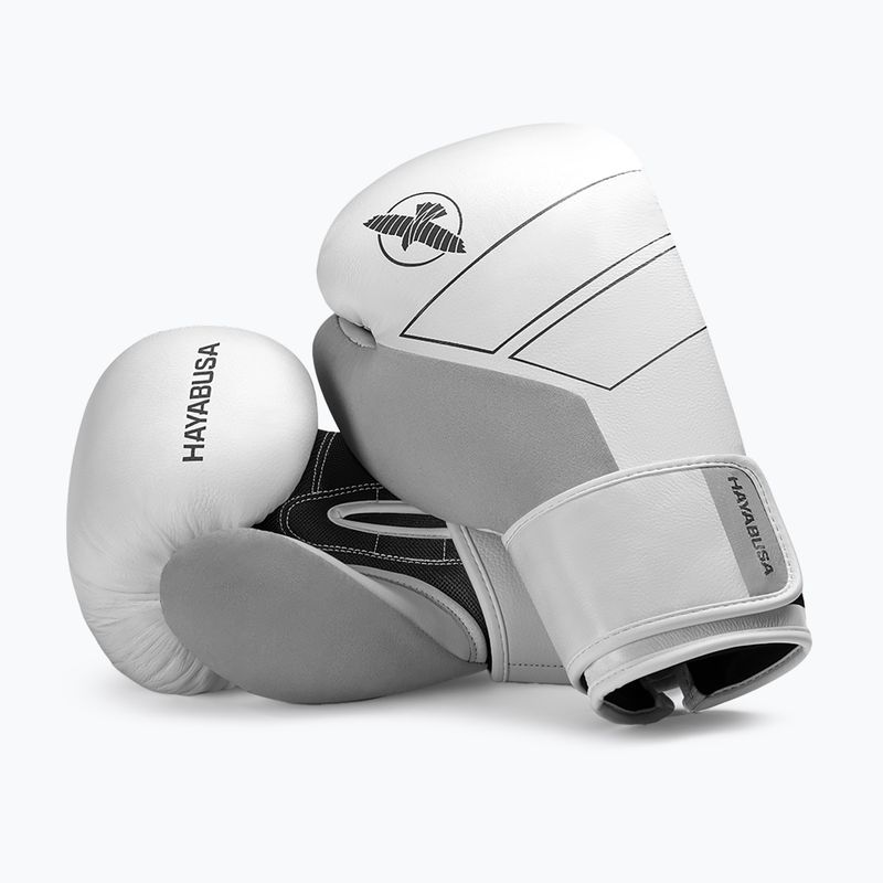Guantoni da boxe Hayabusa S4 in pelle bianca 8