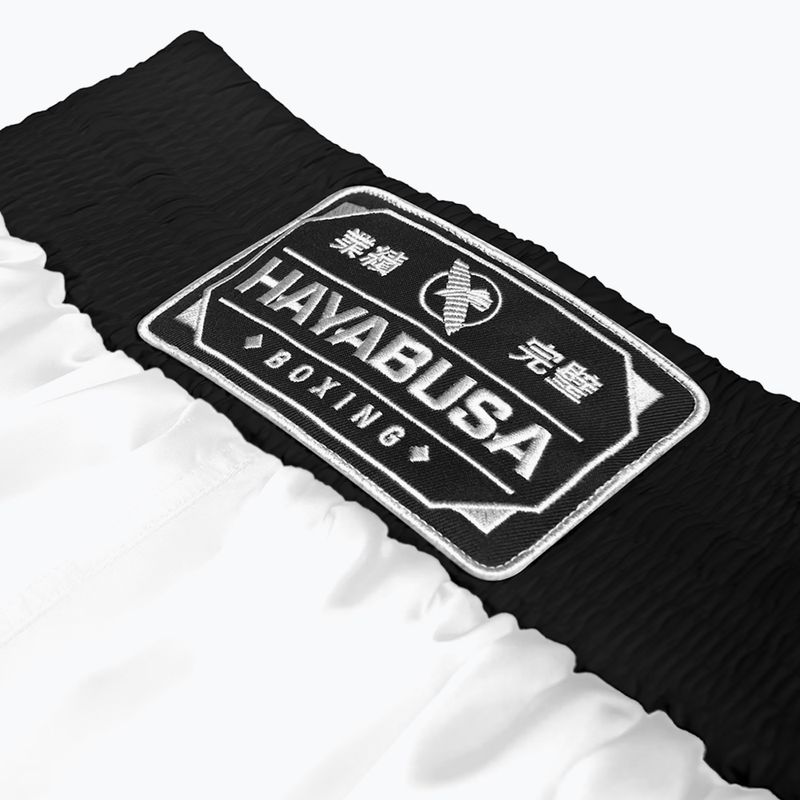 Pantaloncini da allenamento Hayabusa Pro Boxing bianchi 5