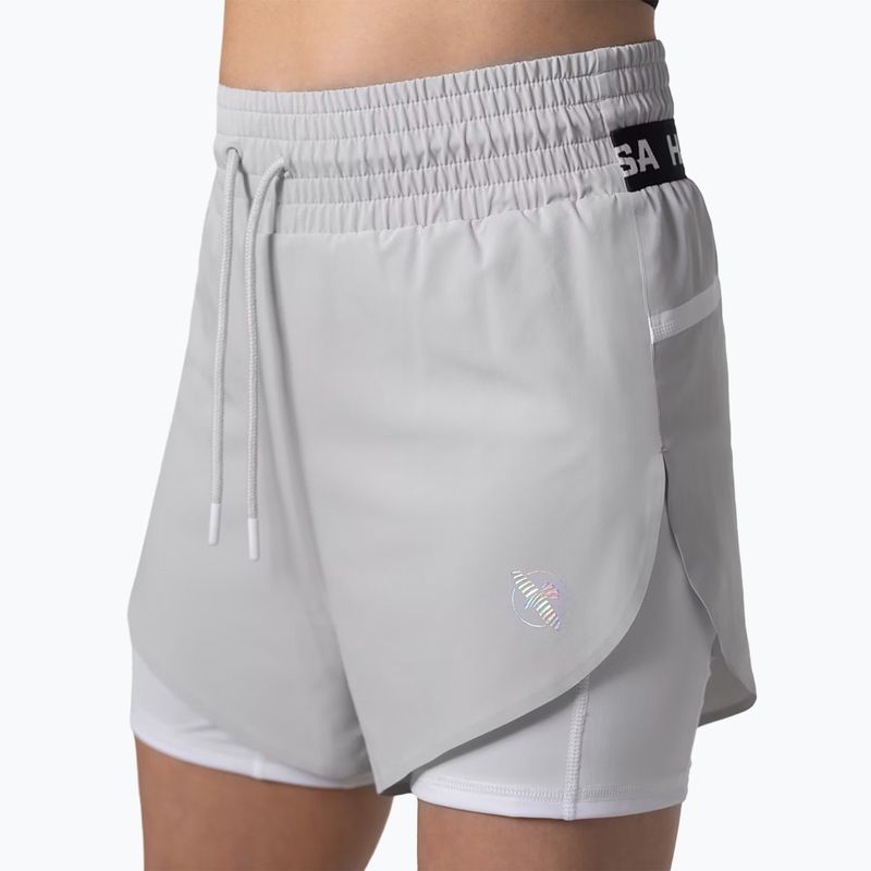 Pantaloncini da allenamento da donna Hayabusa Mid Rise Layered grey