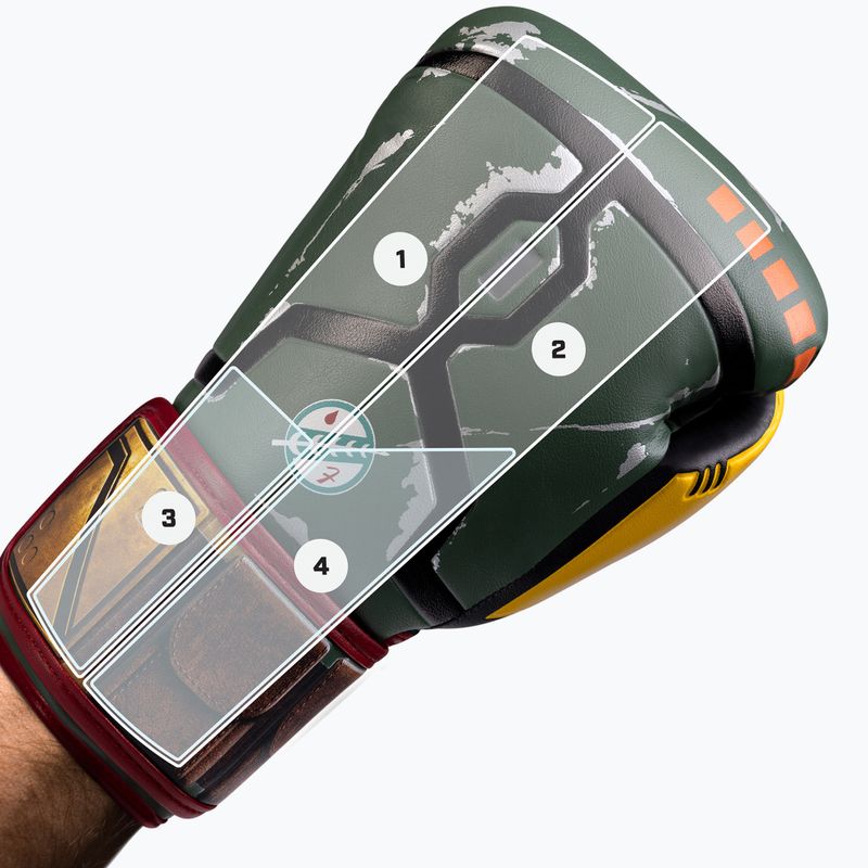 Guanti Hayabusa Star Wars Boba Fett verde/giallo 13