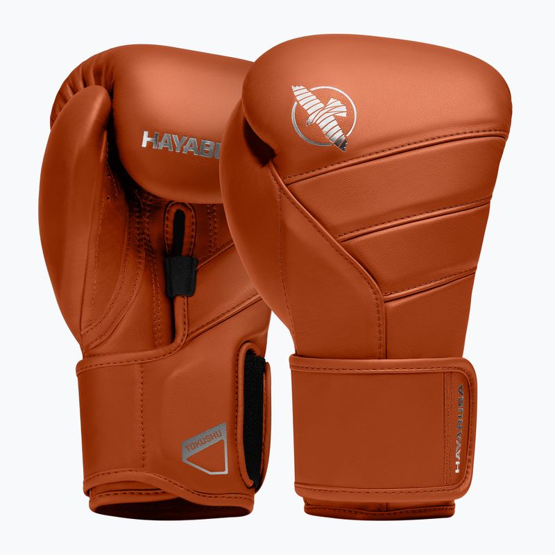 Guanti da boxe Hayabusa T3 Kanpeki in argilla arancione