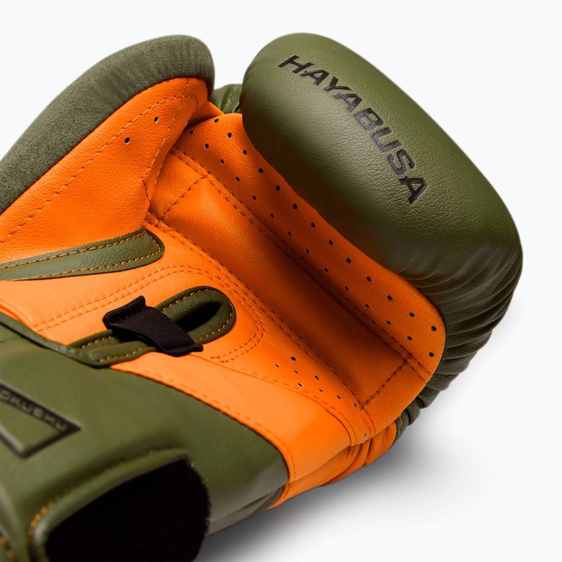 Guantoni da boxe Hayabusa T3 verde/arancio 4