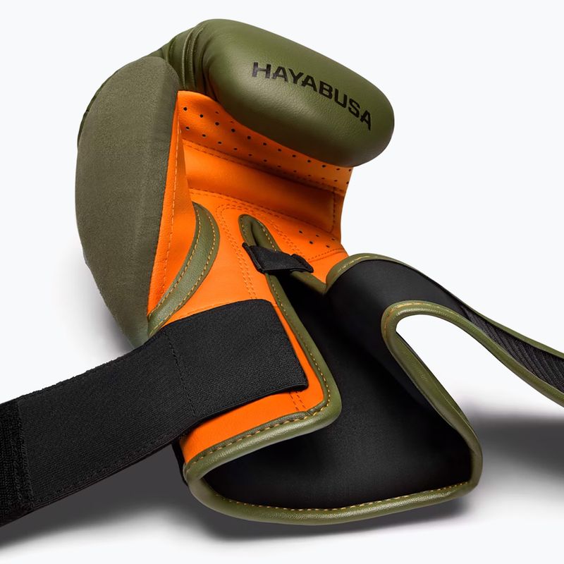 Guantoni da boxe Hayabusa T3 verde/arancio 5