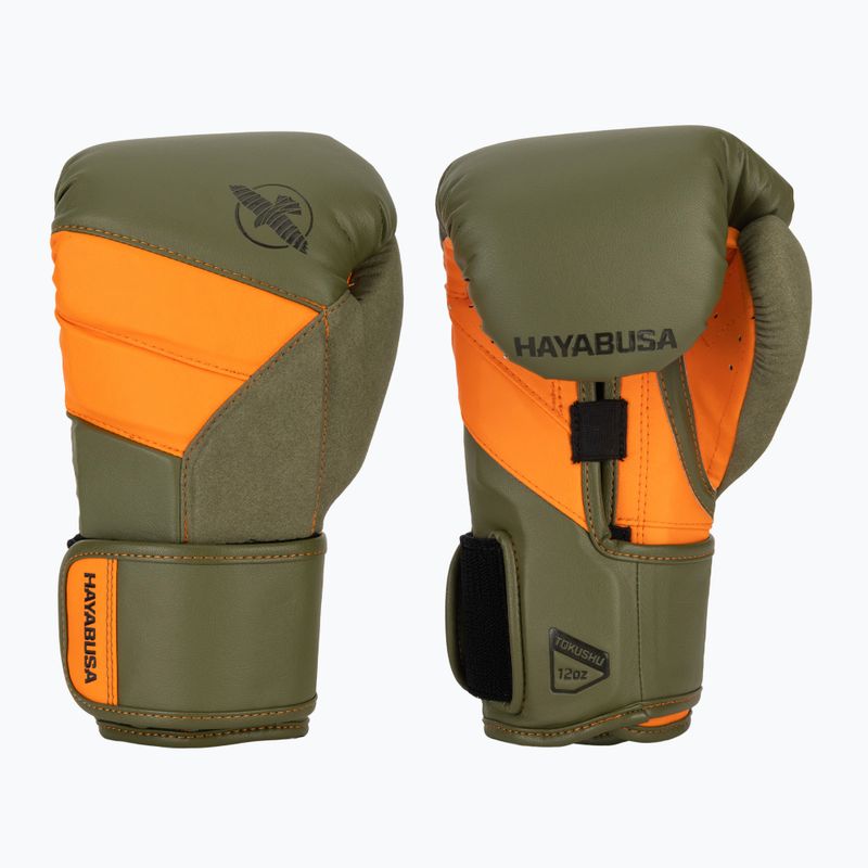 Guantoni da boxe Hayabusa T3 verde/arancio