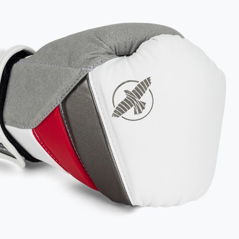 Guanti da boxe Hayabusa T3 bianco/rosso 5