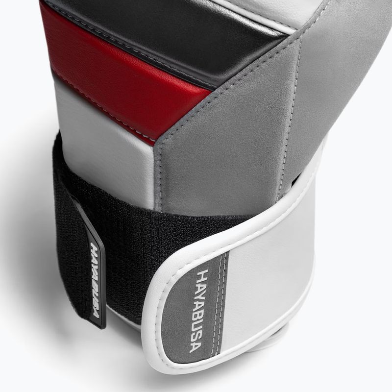 Guanti da boxe Hayabusa T3 bianco/rosso 2