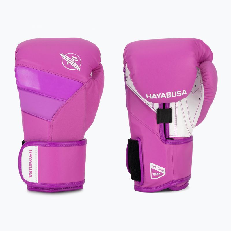 Hayabusa T3 Neon guantoni da boxe viola neon